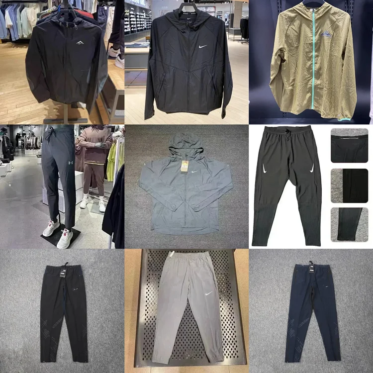 Nike breathable zipper high-elastic sports pants training running pants sports long sleeve（40 STYLE ）