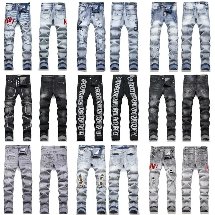 AMIRI Jeans Gallery Dept Corteiz Purple-Brand Jeans（40+ Styles）