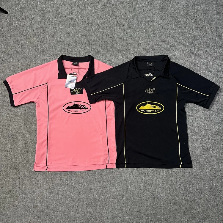 US Polo T-Shirt for Men - Pink and Black with Embroidered Logo [2 styles]