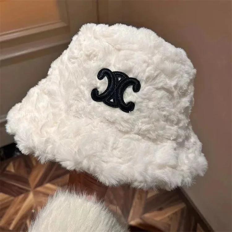 Chanel CC Logo Faux Fur Bucket