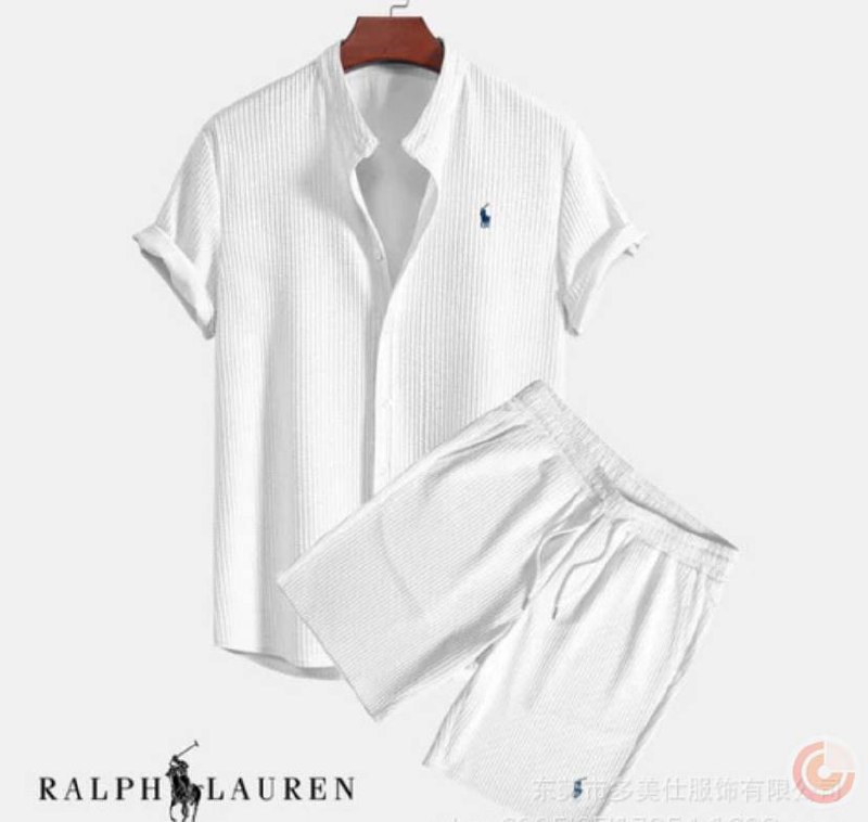 Ralph Lauren Polo Short Sleeve Shirt & Shorts Set [5 styles] -2