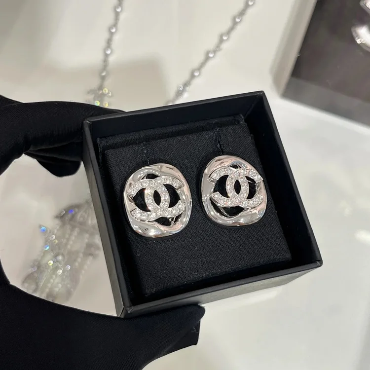 Celine silver full diamond dou