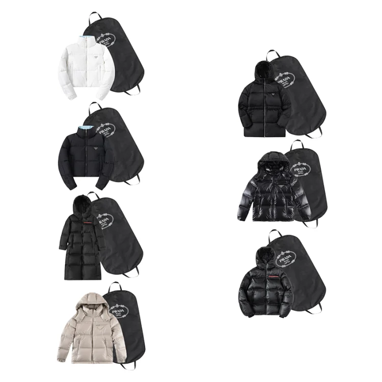 Prada down coats and jackets