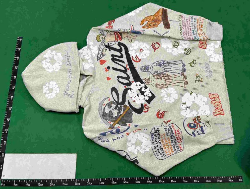 Supreme & Saint Michael & Oldschool Hoodie -2