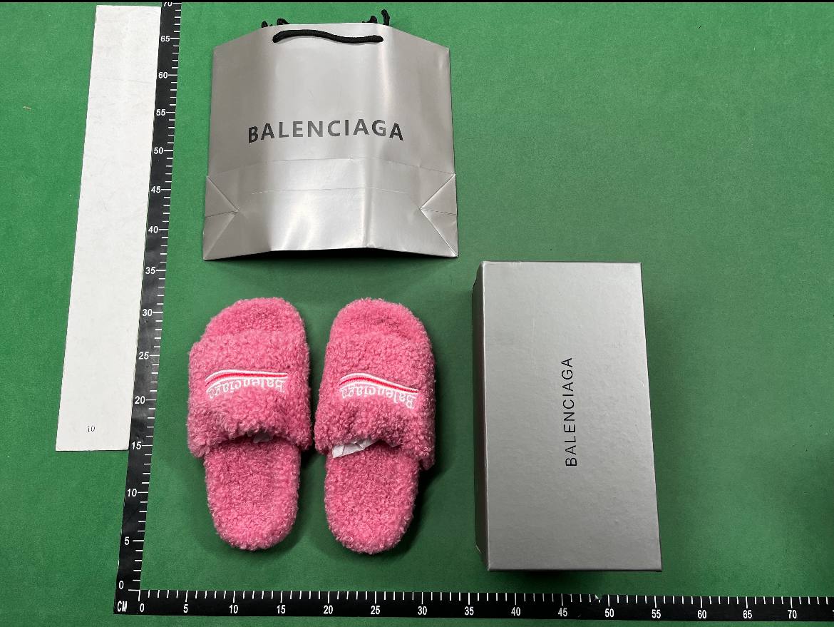 Balenciaga fluffy slippers sandal -2