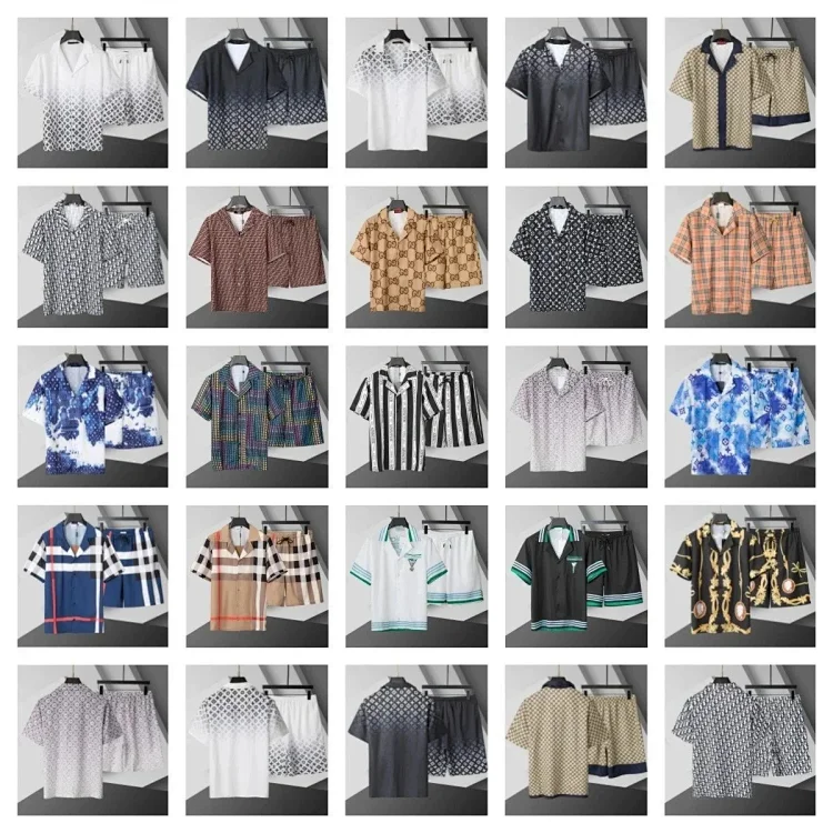LV Dior Burberry Sets  T-shirt