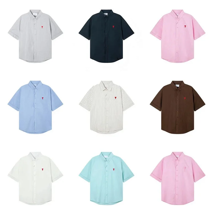  Ami Short Sleeve Button-Up Shirts [15 styles]