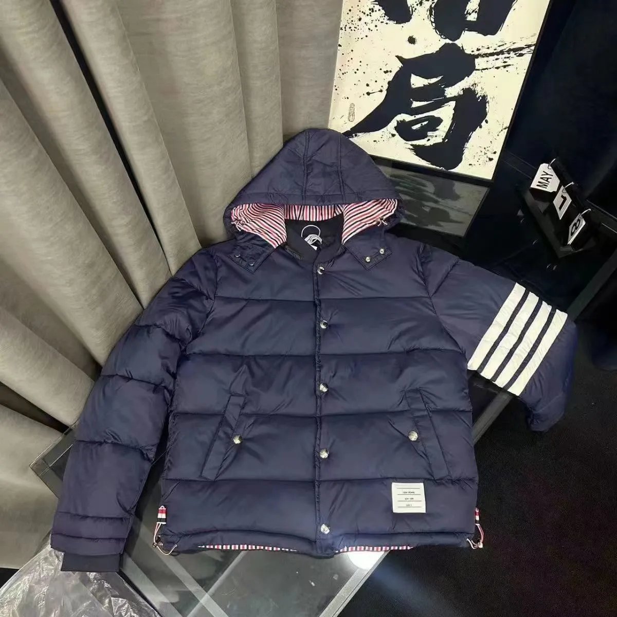 Thom Browne 4-Bar Hooded Puffer Jacket [3 styles] -4