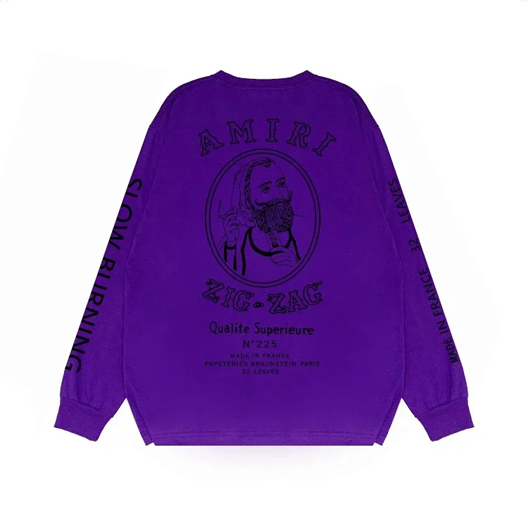 Amiri Zig-Zag Long Sleeve Swea