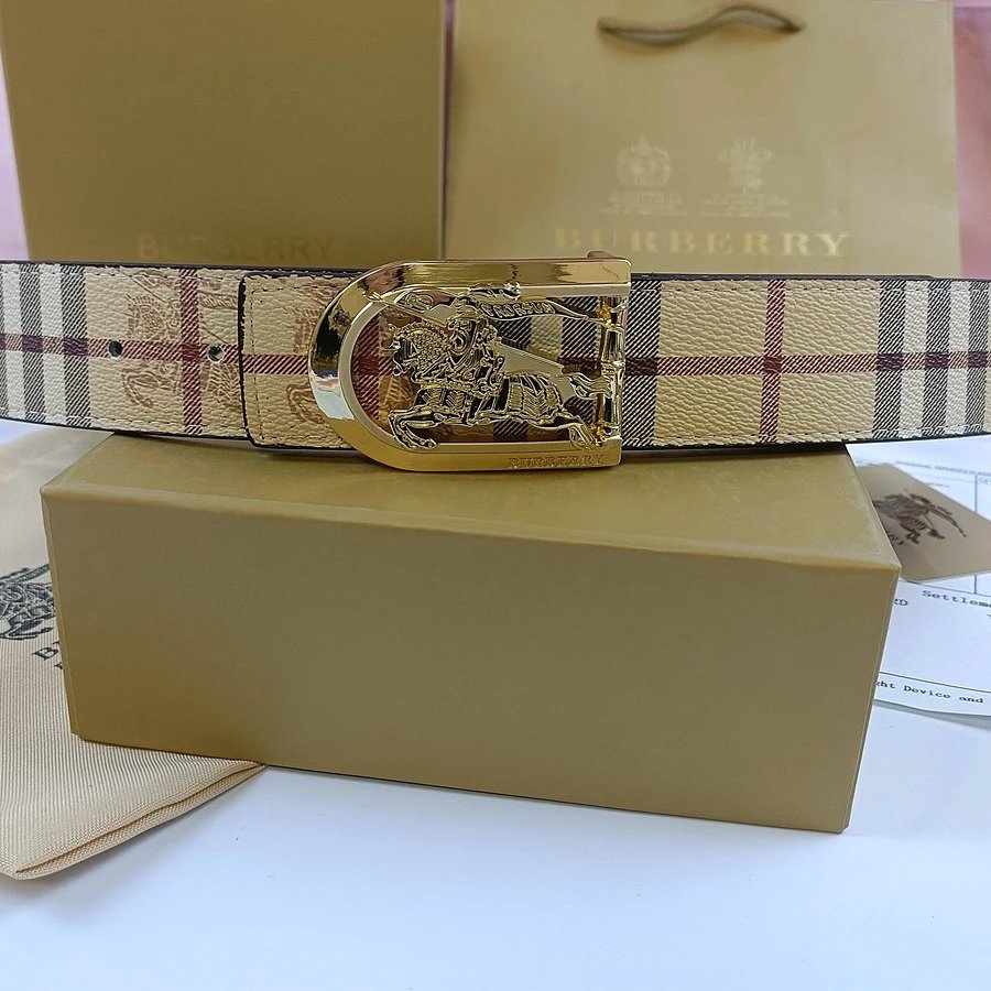 Burberry Equestrian Knight Buckle Belt [36 styles] -3