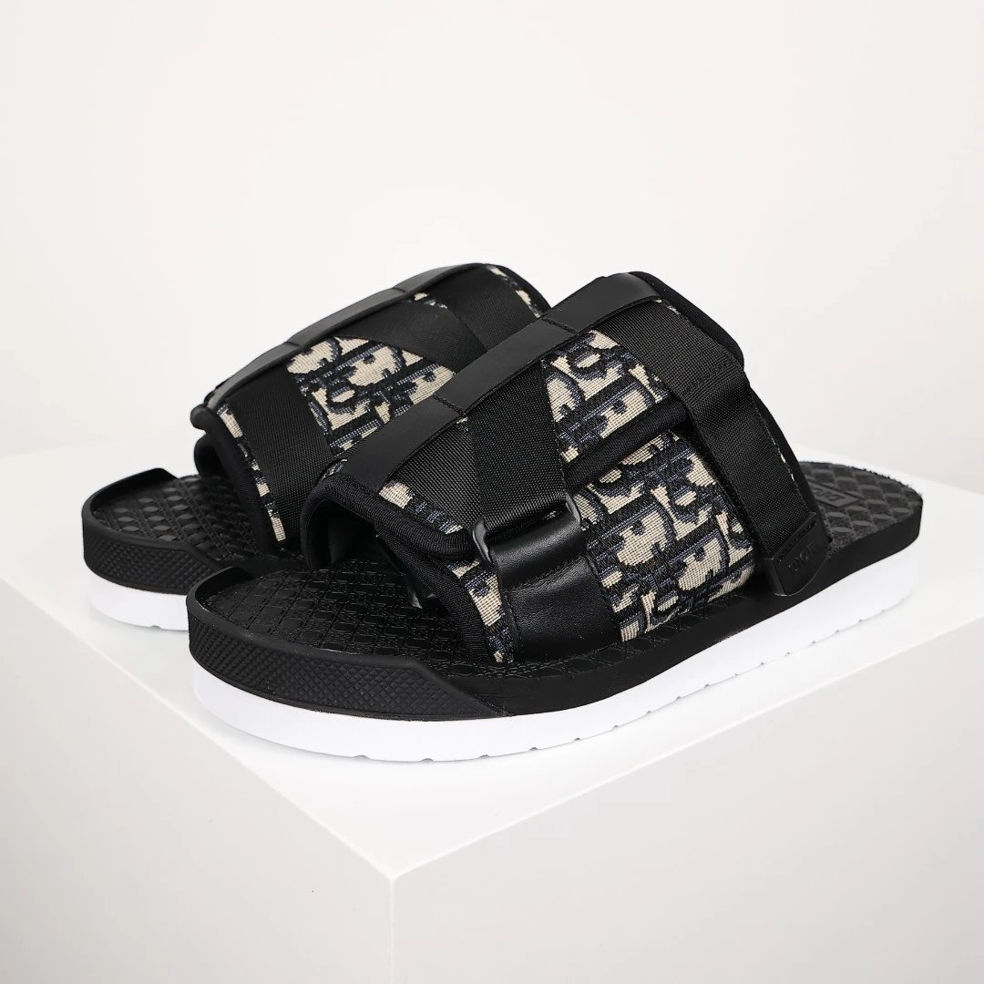 Dior Oblique Slide Sandals [3 styles] -2