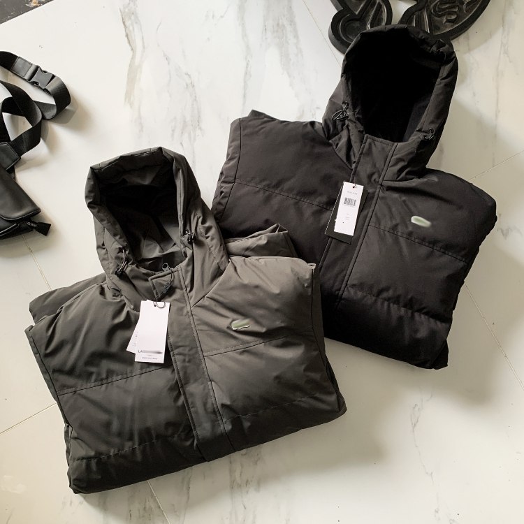  Lacoste mid-length hooded cotton jacket -3