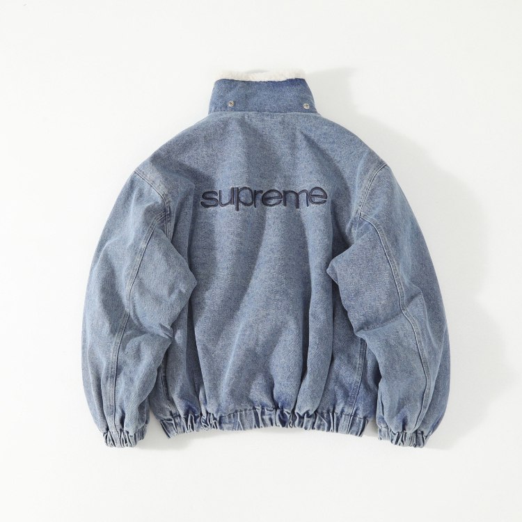 Supreme denim and shearling jacket -3
