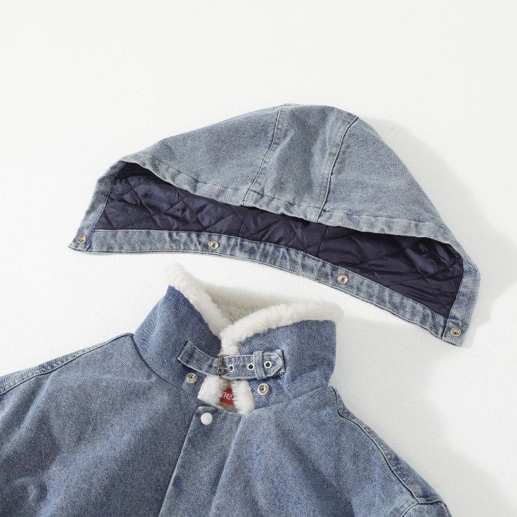 Supreme denim and shearling jacket -4