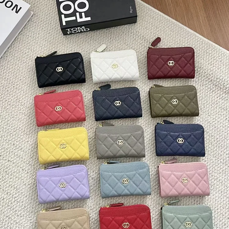 Chanel zippered short card hol