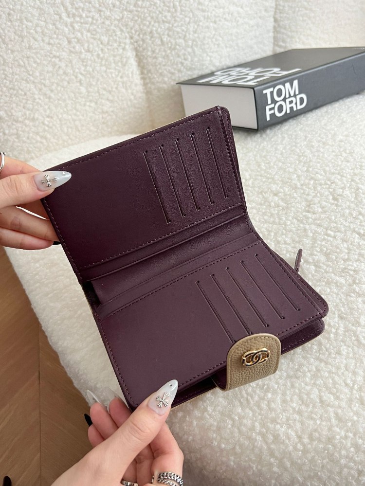 Chanel caviar leather wallet -3