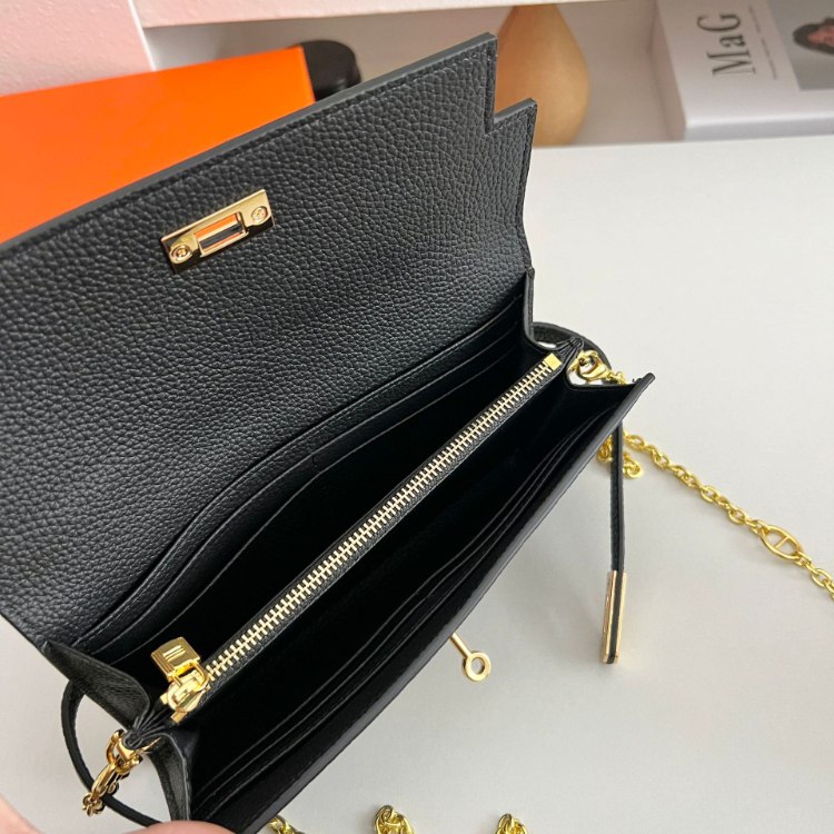 Hermès Kelly long chain shoulder bag -3