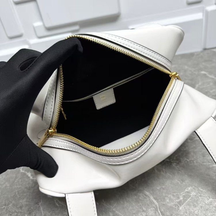 Miu Miu New Collection Maillard Underarm Bowling Bag -4