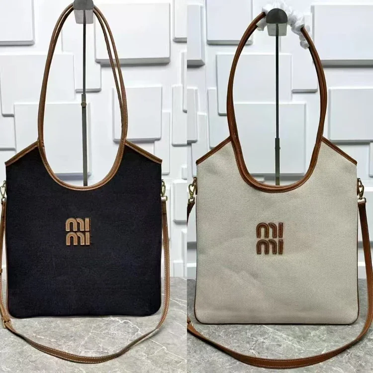 Miu Miu large capacity canvas 