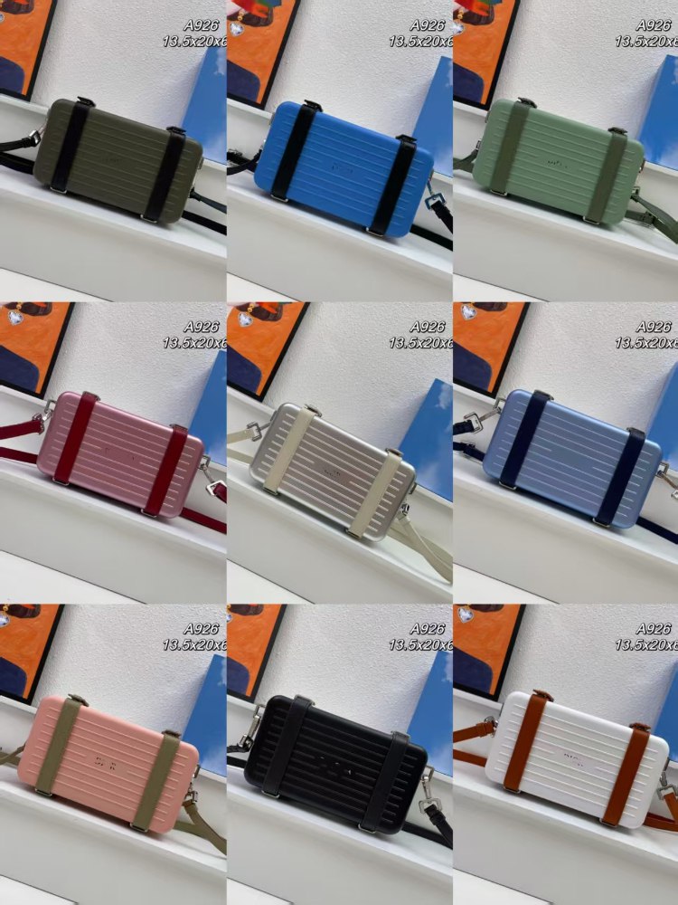 Dior new aluminum grooved single-shoulder design small square bag -2