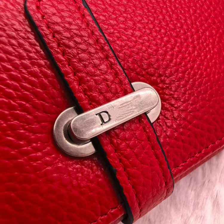 Dior new long wallet with drawstring closure -4