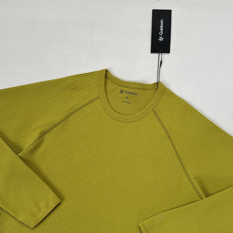 Goldwin SOLOTEX Waffle Knit Embroidered Long-Sleeve T-Shirt -2