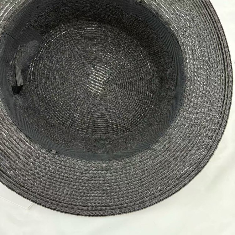 Loewe flat-top straw fisherman hat with sun protection -3