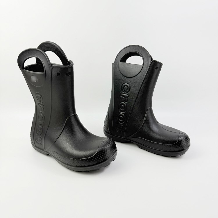 Crocs children's mid-calf rain boots with non-slip EVA soles -3