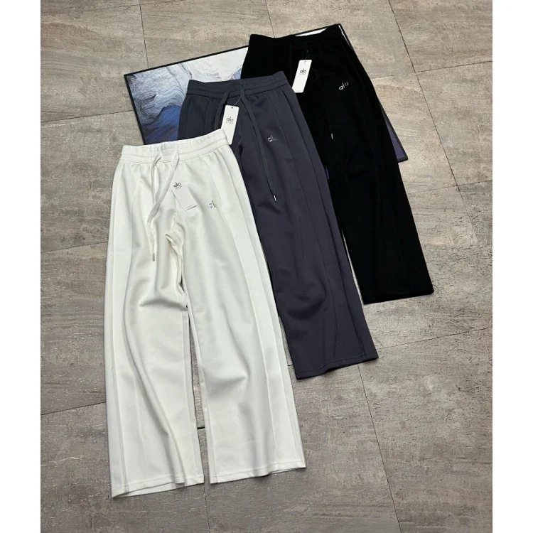 ALO casual and simple straight-leg pants