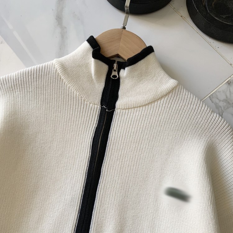 Lacoste new zip-up cardigan knit jacket -2
