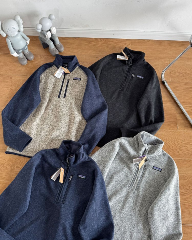 Patagonia warm half-zip fleece pullover sweatshirt -3