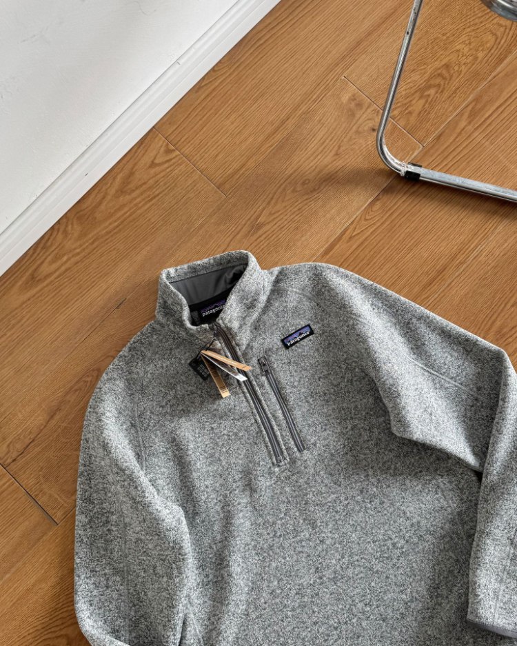 Patagonia warm half-zip fleece pullover sweatshirt -2