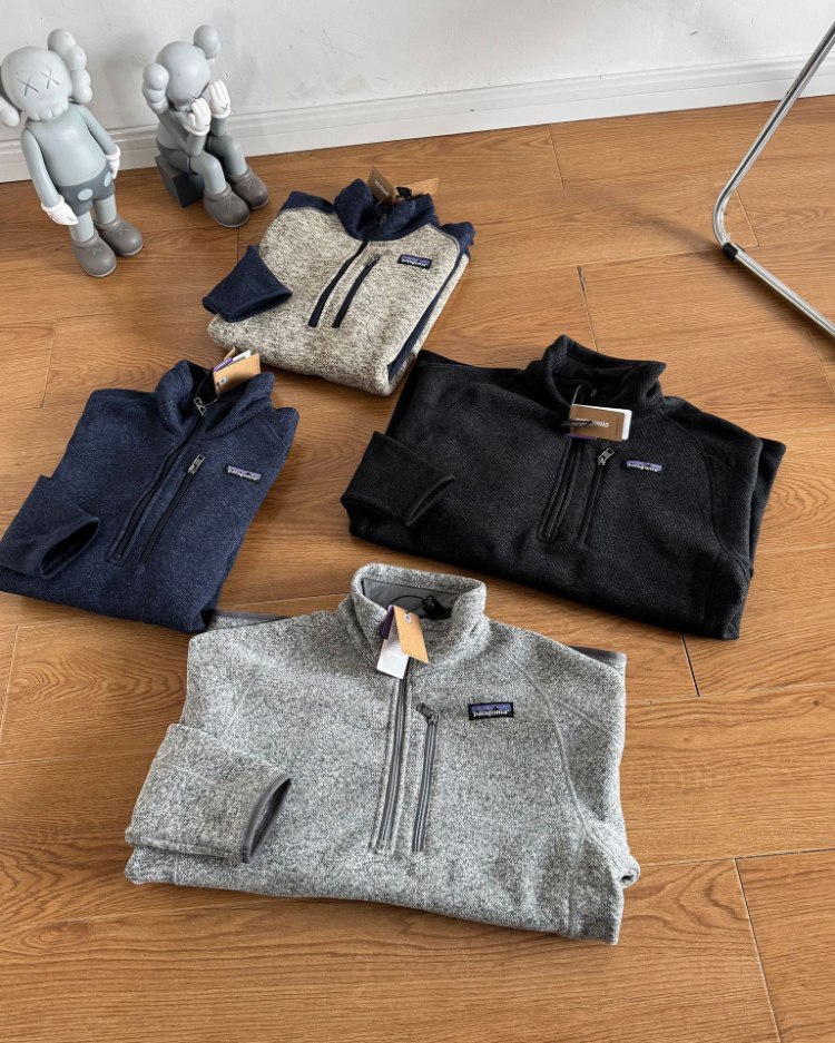 Patagonia warm half-zip fleece pullover sweatshirt -4