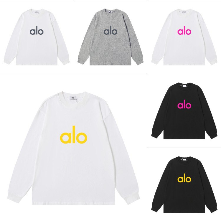 Alo printed crew neck long-sleeved T-shirt -2