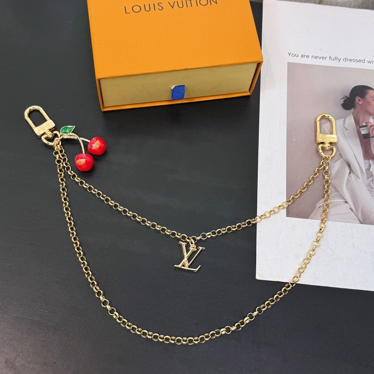 Louis Vuitton LV cherry letter bag chain bag decoration -3