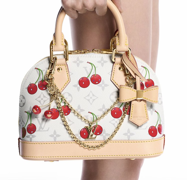 Louis Vuitton LV cherry letter bag chain bag decoration -2