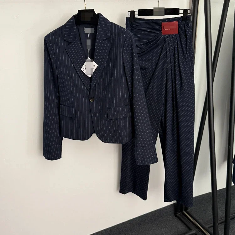 Loewe new striped single-button slim-fit suit set