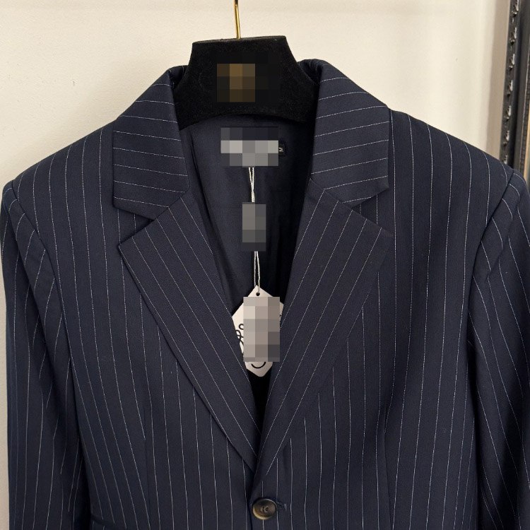 Loewe new striped single-button slim-fit suit set -2
