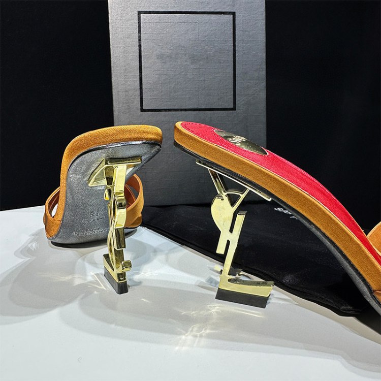 Yves Saint Laurent (YSL) open-toe high-heeled sandals -4
