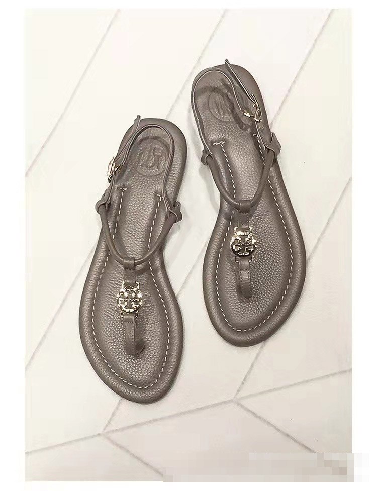 Tory Burch new flat thong sandals with buckle strap -3
