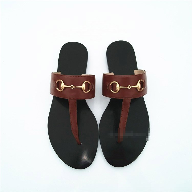  Gucci new horsebit detail flat thong sandals -4