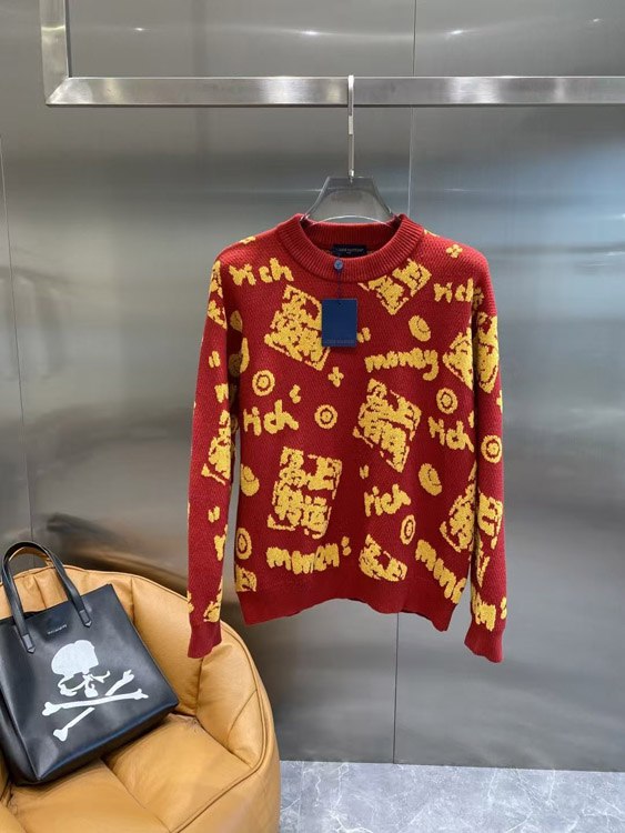 Louis Vuitton LV Thick Wool Blend Knit Sweater -2