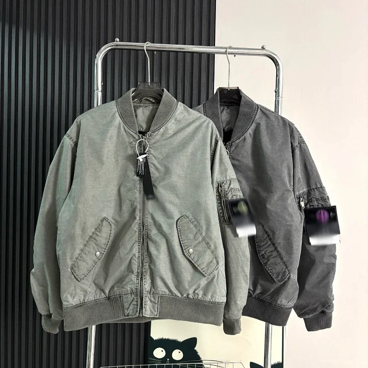 Stone Island casual pilot jacket warm baseball style jacket