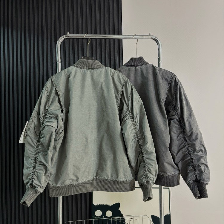 Stone Island casual pilot jacket warm baseball style jacket -3