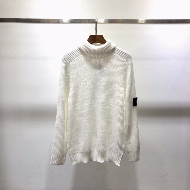 Stone Island crew neck sweater solid color knitted long-sleeved shir -3