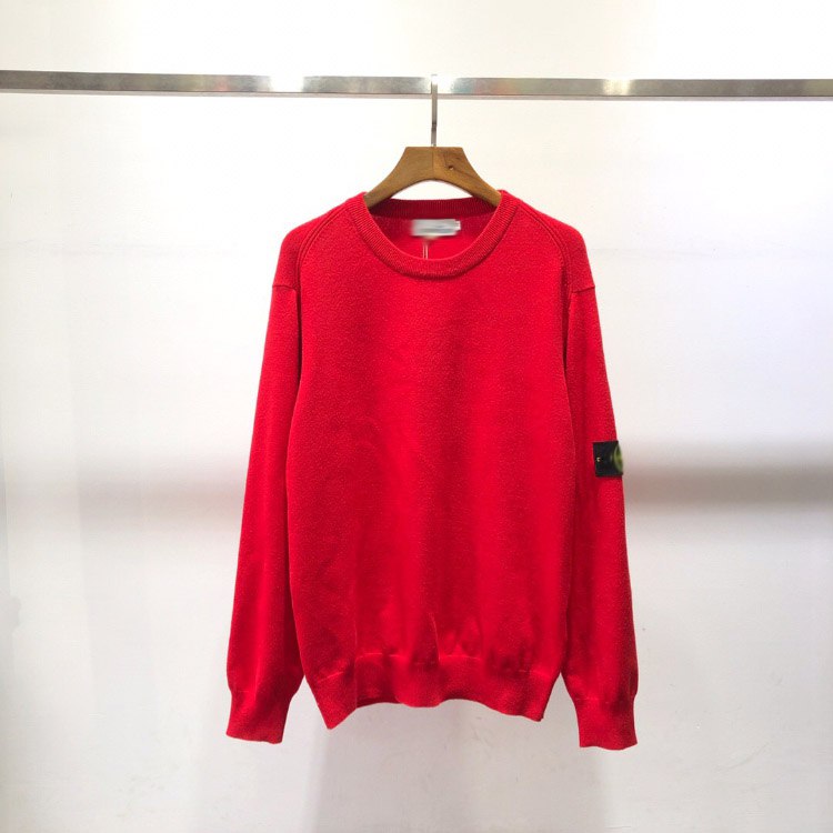 Stone Island crew neck sweater solid color knitted long-sleeved shir -2