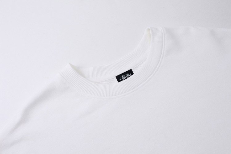 Stussy classic logo print black 8-ball crewneck sweatshirt -3