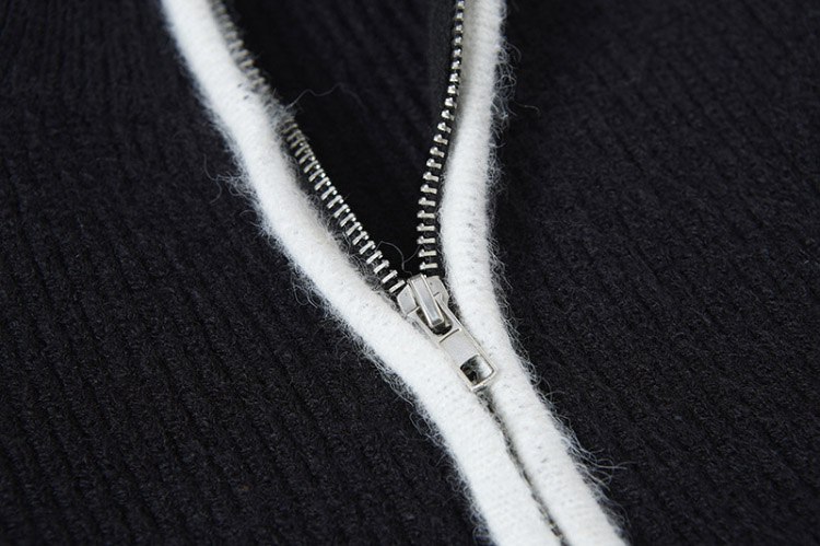 Stone Island zip-up stand-collar knitted cardigan jacket -4