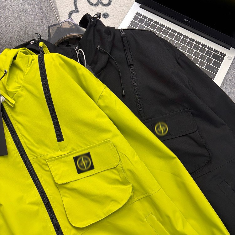 Stone Island embroidered workwear softshell jacket -4
