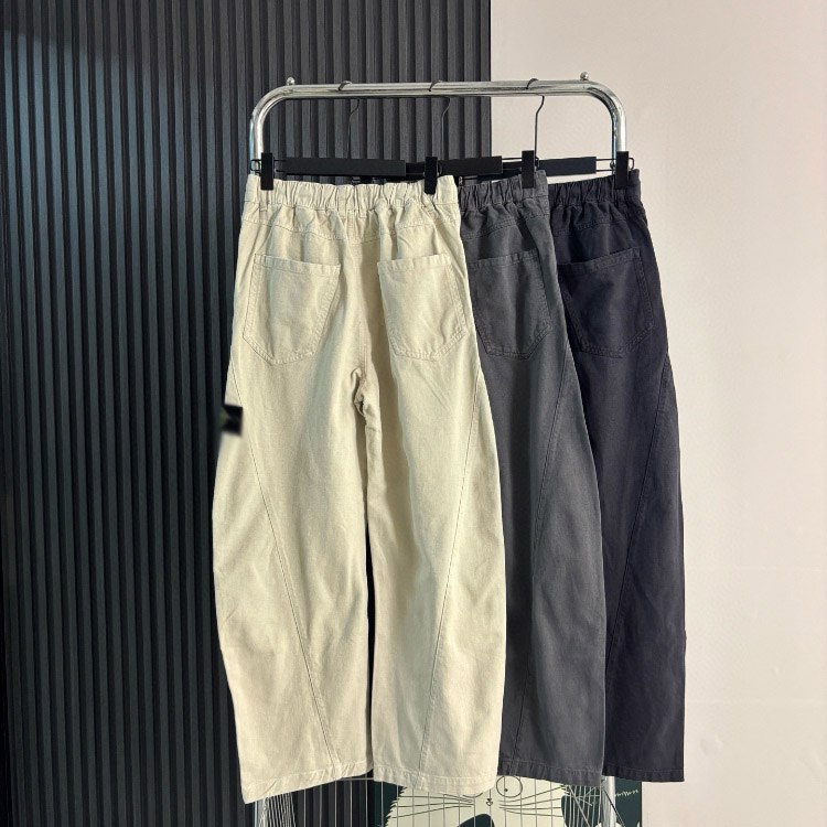 Stone Island compass logo embroidered low-rise curved leg cargo pants -3